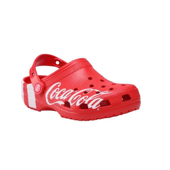 Crocs Women's 9 CocaColaxClassic Red White Comfort Limited Edition Clog - Picture 1 of 7